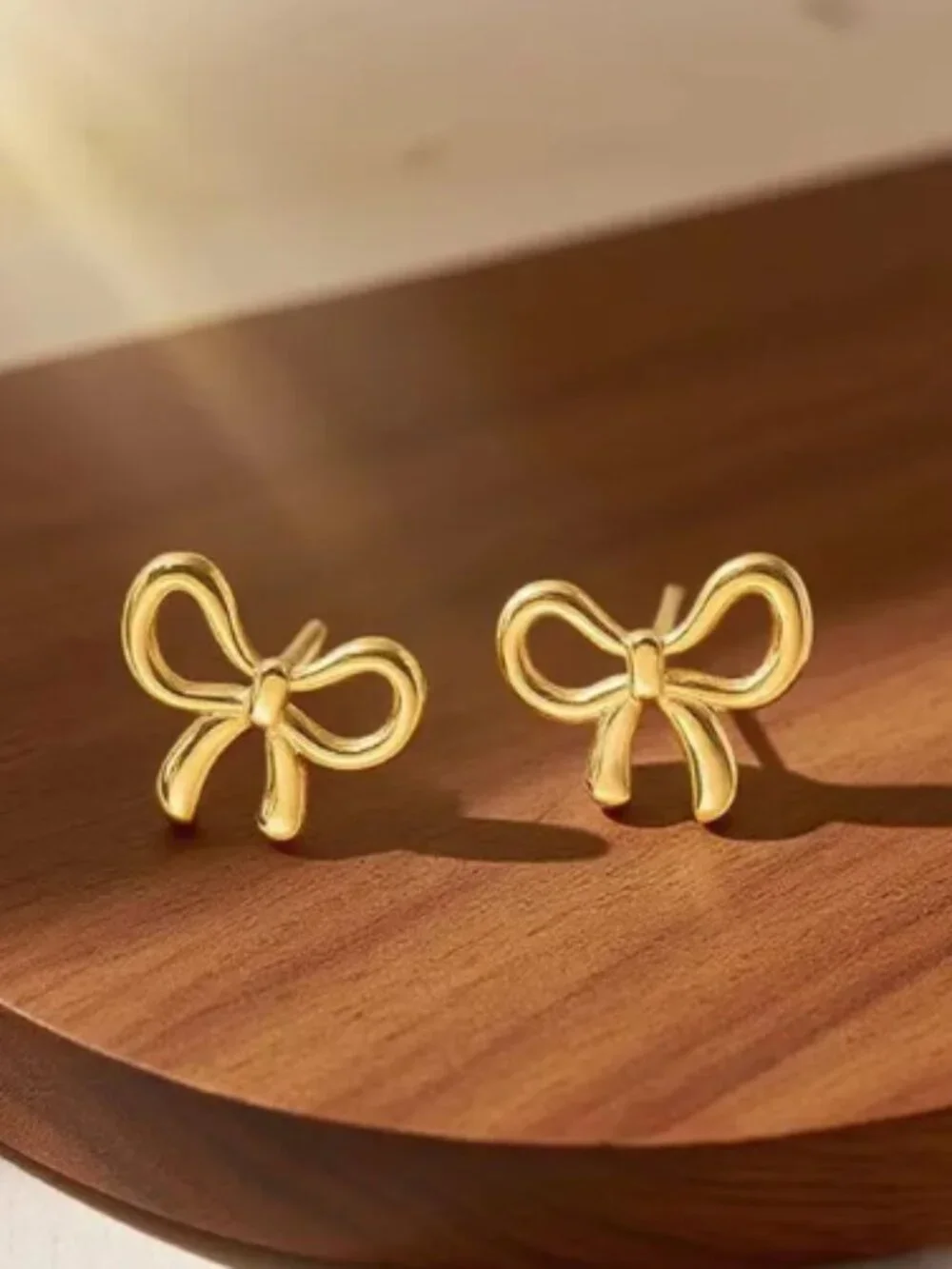 Stainless Steel Minimalist Ribbon Earrings Modern Dainty Chic Jewelry
